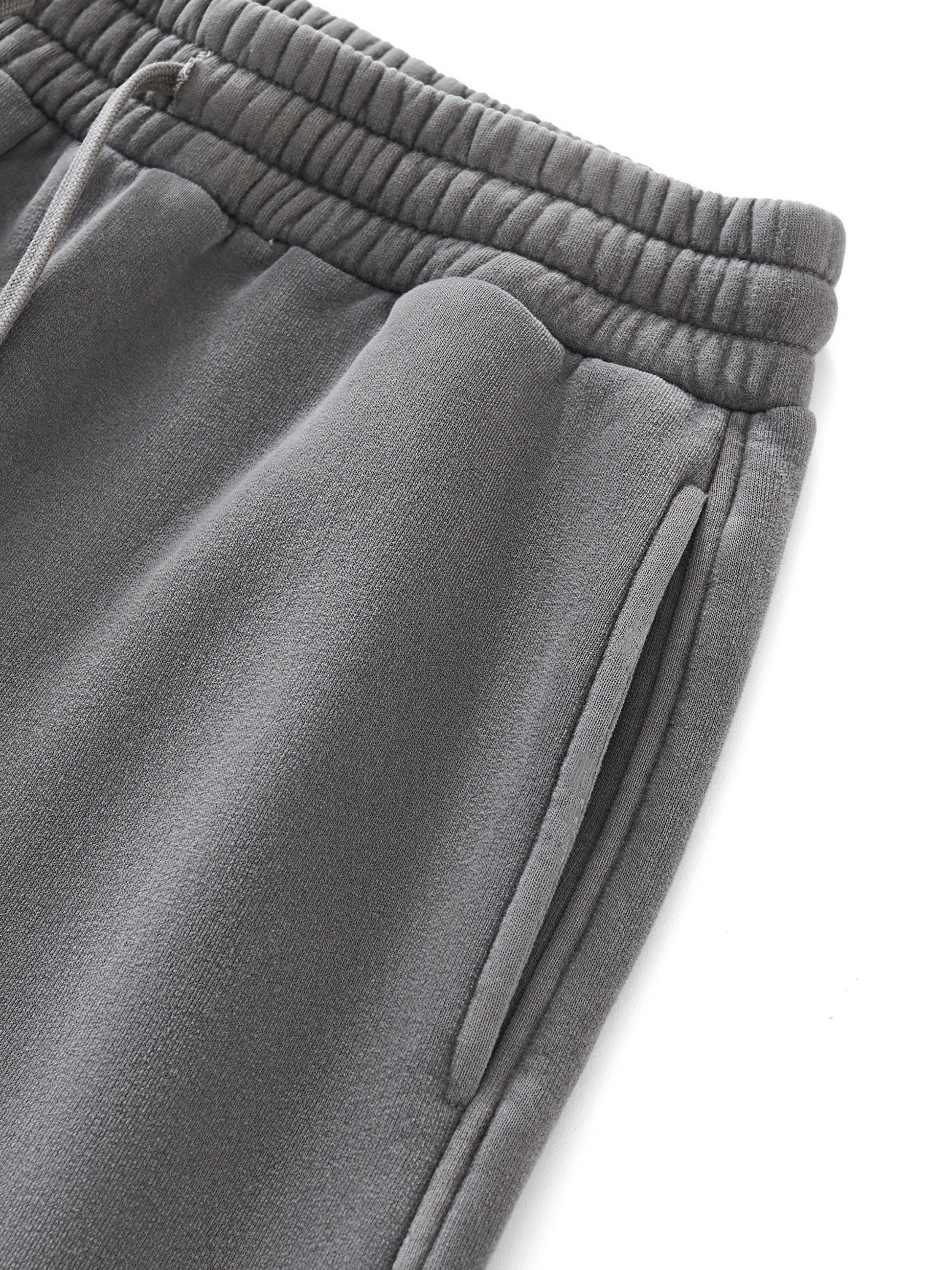 Frayed Enzyme Washed Fleece Sweatpants