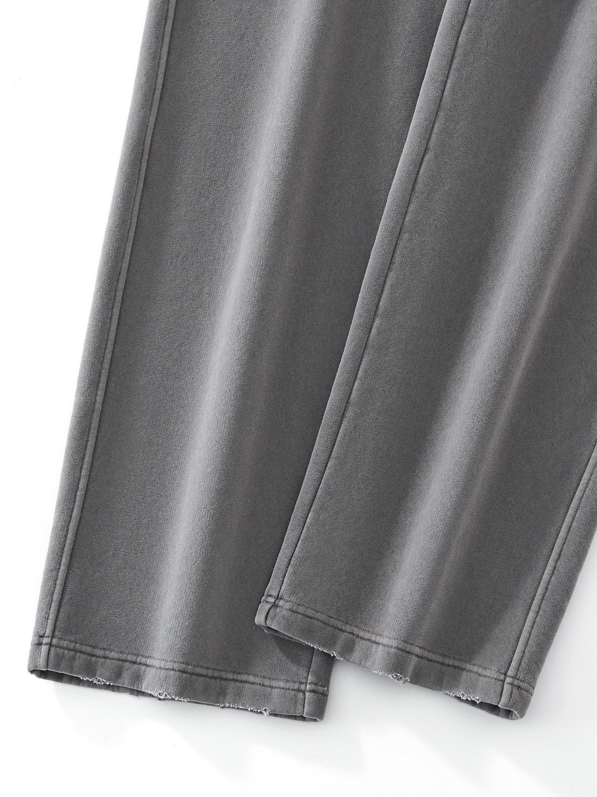 Frayed Enzyme Washed Fleece Sweatpants